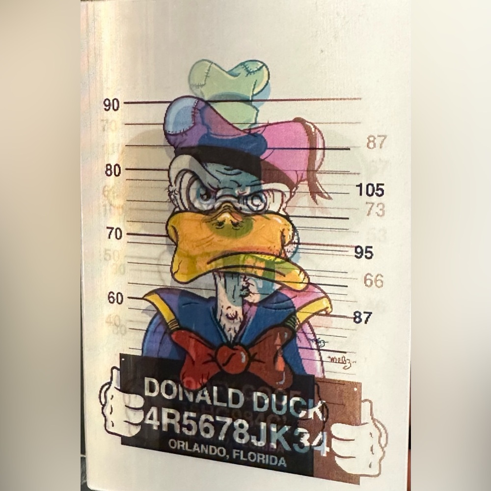 Set of 3 Mickey, Donald, and Goofy 3D Lenticular Stickers. - Picture 3 of 4